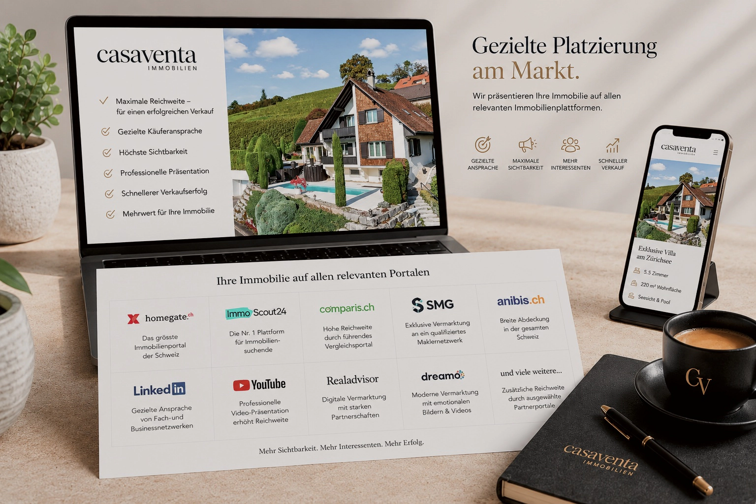 Digitale Immobilienvermarktung über Portale und Netzwerk